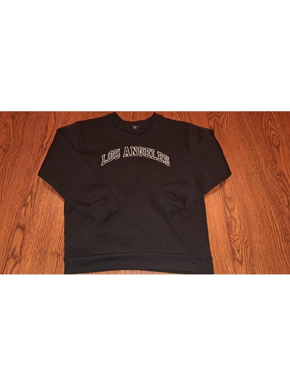 Forever 21 Kids Los Angeles Sweatshirt‎ Soft  Size 11-12 Black
